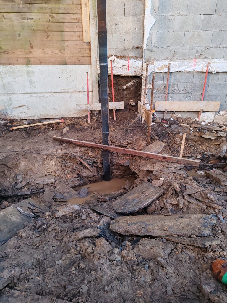 fondation profonde pieux battus accès difficile construction centre ville