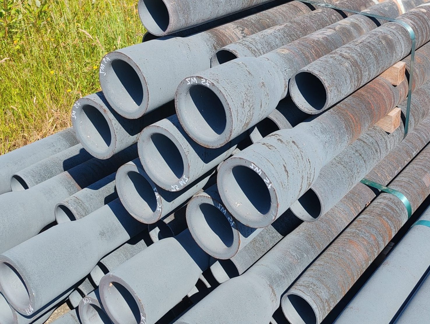 Pieux fonte ductile recyclée